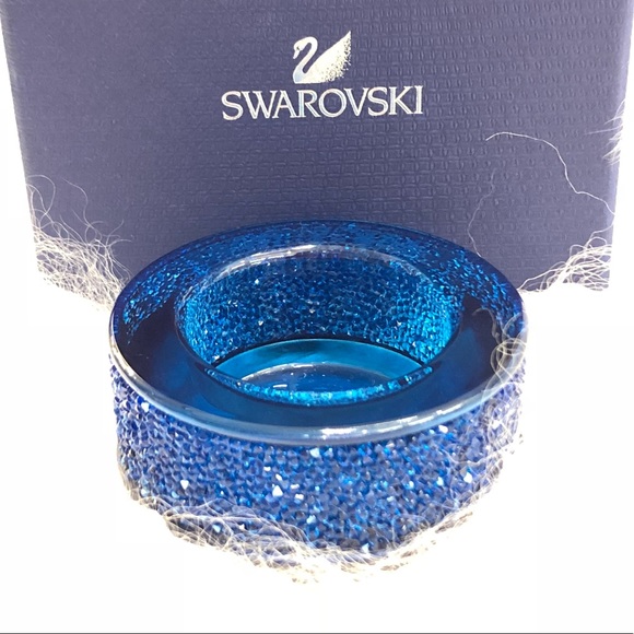 NWT💎Swarovski💎Dark Blue Crystal Candle Holder - Picture 8 of 8